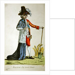 Monsieur des Trois Etats, caricature on the Three Estates of France before the Revolution by French School