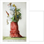 Madame des Trois Etats, caricature on the Three Estates of France before the Revolution by French School