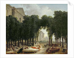 The Louvre and the gardens of the Infanta, 1798 by Hubert Robert