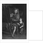 Self portrait with his son Charles by Antoine Coypel