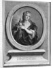 Adrienne Lecouvreur engraved by Pierre Drevet by Charles Antoine Coypel