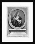Adrienne Lecouvreur engraved by Pierre Drevet by Charles Antoine Coypel