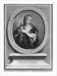 Adrienne Lecouvreur engraved by Pierre Drevet by Charles Antoine Coypel