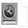 Adrienne Lecouvreur engraved by Pierre Drevet by Charles Antoine Coypel