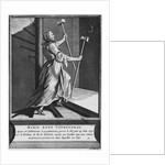 Miraculous healing of a paralytic, Marie-Anne Couronneau, on the tomb of Deacon Francois de Paris at the parish cemetery Saint-Medard in Paris, 13th June 1731 by French School