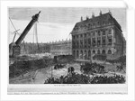 Fall of the column in the Place Vendome, Paris, 1871 by French School