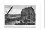 Fall of the column in the Place Vendome, Paris, 1871 by French School