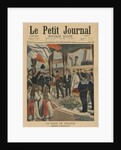 Tsar Nicolas II in France, arriving at Dunkirk, front cover illustration from 'Le Petit Journal', Supplement illustre, 29 September 1901 by French School