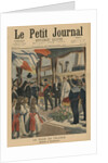 Tsar Nicolas II in France, arriving at Dunkirk, front cover illustration from 'Le Petit Journal', Supplement illustre, 29 September 1901 by French School