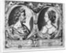 Pierre de Ronsard, aged 27 and Cassandre Salviati by Claude Mellan
