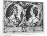 Pierre de Ronsard, aged 27 and Cassandre Salviati by Claude Mellan