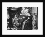 Anne of Austria, Queen of France and Navarre, and her sons, Dauphin Louis of France, future Louis XIV, and Philippe I, Duke of Orleans, 1643 by French School