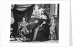 Anne of Austria, Queen of France and Navarre, and her sons, Dauphin Louis of France, future Louis XIV, and Philippe I, Duke of Orleans, 1643 by French School