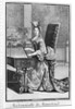 Mademoiselle de Mennetoud playing the harpsichord by Nicolas Bonnart