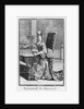 Mademoiselle de Mennetoud playing the harpsichord by Nicolas Bonnart
