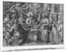 Life of Christ, the Last Supper, preparatory study of tapestry cartoon for the Church Saint-Merri in Paris, c.1585-90 by Henri Lerambert
