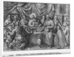 Life of Christ, the Last Supper, preparatory study of tapestry cartoon for the Church Saint-Merri in Paris, c.1585-90 by Henri Lerambert