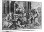 Life of Christ, Adoration of the Magi, preparatory study of tapestry cartoon for the Church Saint-Merri in Paris, c.1585-90 by Henri Lerambert