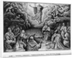 Life of Christ, Ascension, preparatory study of tapestry cartoon for the Church Saint-Merri in Paris, c.1585-90 by Henri Lerambert