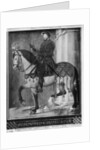 Equestrian portrait of King Francis I of France by Jean (school of) Clouet