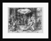 Life of Christ, Adoration of the shepherds, preparatory study of tapestry cartoon for the Church Saint-Merri in Paris, c.1585-90 by Henri Lerambert