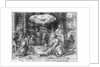 Life of Christ, Adoration of the shepherds, preparatory study of tapestry cartoon for the Church Saint-Merri in Paris, c.1585-90 by Henri Lerambert