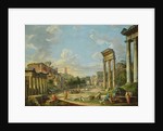 View of Campo Vaccino in Rome, 1740 by Giovanni Paolo Pannini or Panini