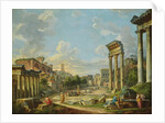View of Campo Vaccino in Rome, 1740 by Giovanni Paolo Pannini or Panini