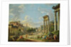 View of Campo Vaccino in Rome, 1740 by Giovanni Paolo Pannini or Panini