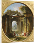 Ancient ruins in Rome by Hubert Robert
