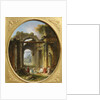 Ancient ruins in Rome by Hubert Robert