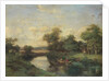 Landscape at the edge of a river by Jules Andre