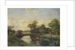 Landscape at the edge of a river by Jules Andre