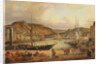 View of the commercial port at Cherbourg by Theodore Deslinieres