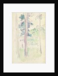 Pines by the lake, 1893 by Berthe Morisot