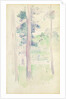 Pines by the lake, 1893 by Berthe Morisot