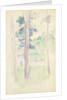Pines by the lake, 1893 by Berthe Morisot