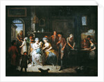 Interior scene by Antoine Francois Saint-Aubert