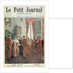 Title page depicting the Court of Cassation with Mr. Loew, Mr. Chambareaud and Mr. Manau by Fortune Louis Meaulle