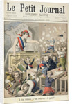 Title page depicting a ruckus in the House of Deputies by Henri Meyer