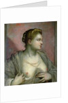 Portrait of a Woman Revealing her Breasts, c.1570 by Jacopo Robusti Tintoretto