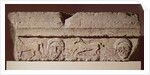 Lintel frieze with heads and horses by Gaulish Gaulish
