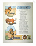 The lion and the gnat by Benjamin Rabier (after)