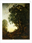 The Italian Goatherd, or The Effect of the Setting Sun, c.1847 by Jean Baptiste Camille Corot