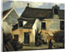 Courtyard of a bakery near Paris, or Courtyard of a House near Paris, c.1865-70 by Jean Baptiste Camille Corot
