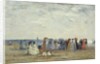 Swimmers on Trouville beach, 1869 by Eugene Louis Boudin