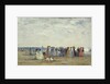 Swimmers on Trouville beach, 1869 by Eugene Louis Boudin