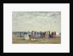 Swimmers on Trouville beach, 1869 by Eugene Louis Boudin
