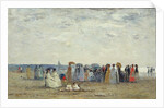 Swimmers on Trouville beach, 1869 by Eugene Louis Boudin