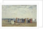Swimmers on Trouville beach, 1869 by Eugene Louis Boudin